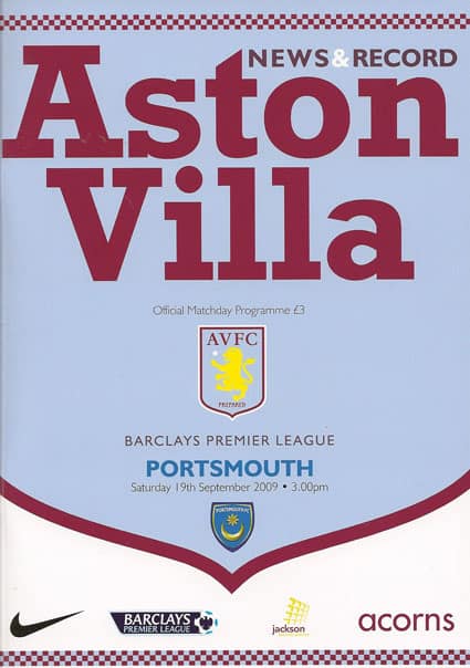 Aston Villa FC v Portsmouth FC